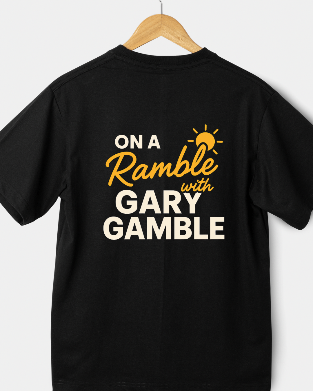 Ramble with Gamble T Shirt - Black