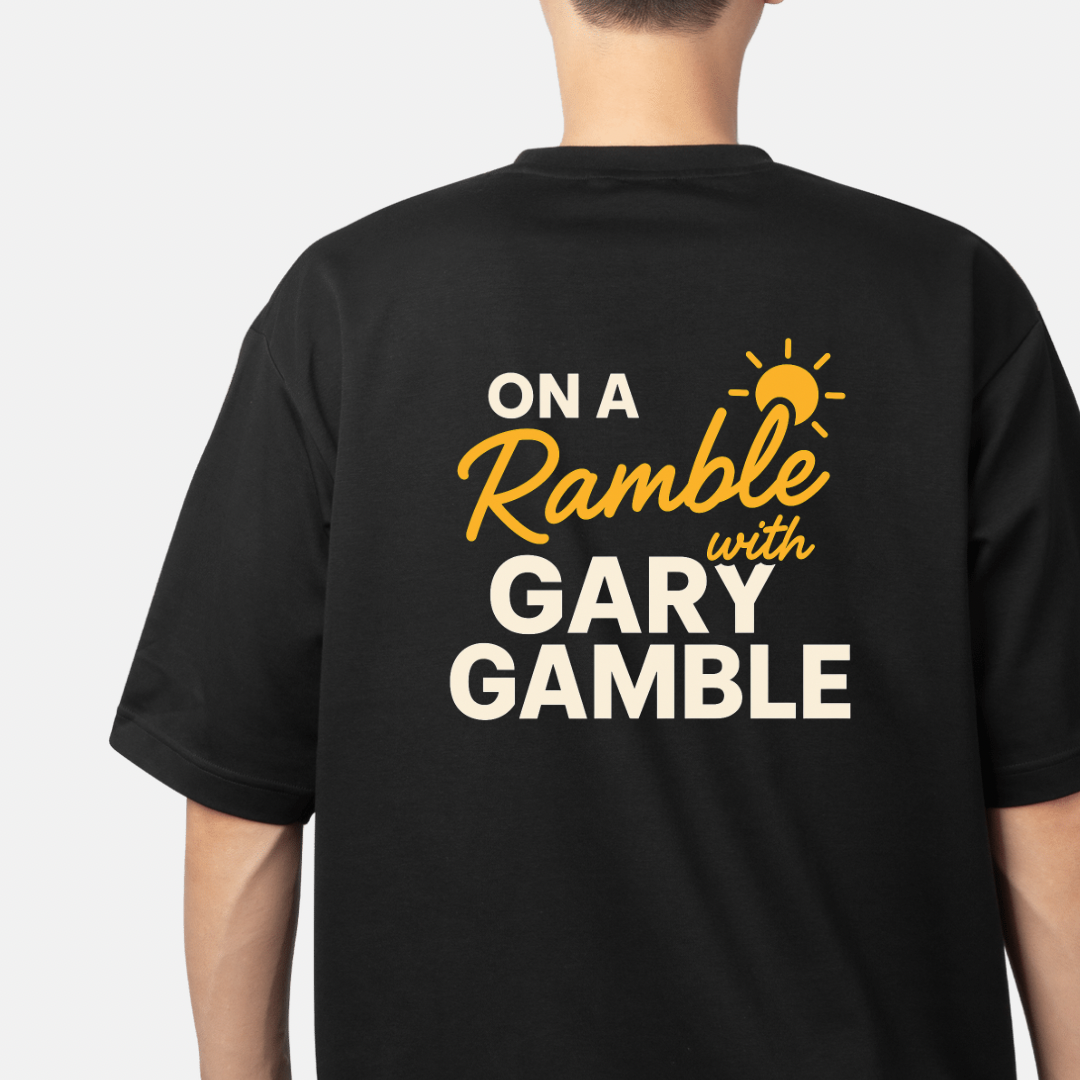Ramble with Gamble T Shirt - Black